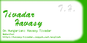 tivadar havasy business card